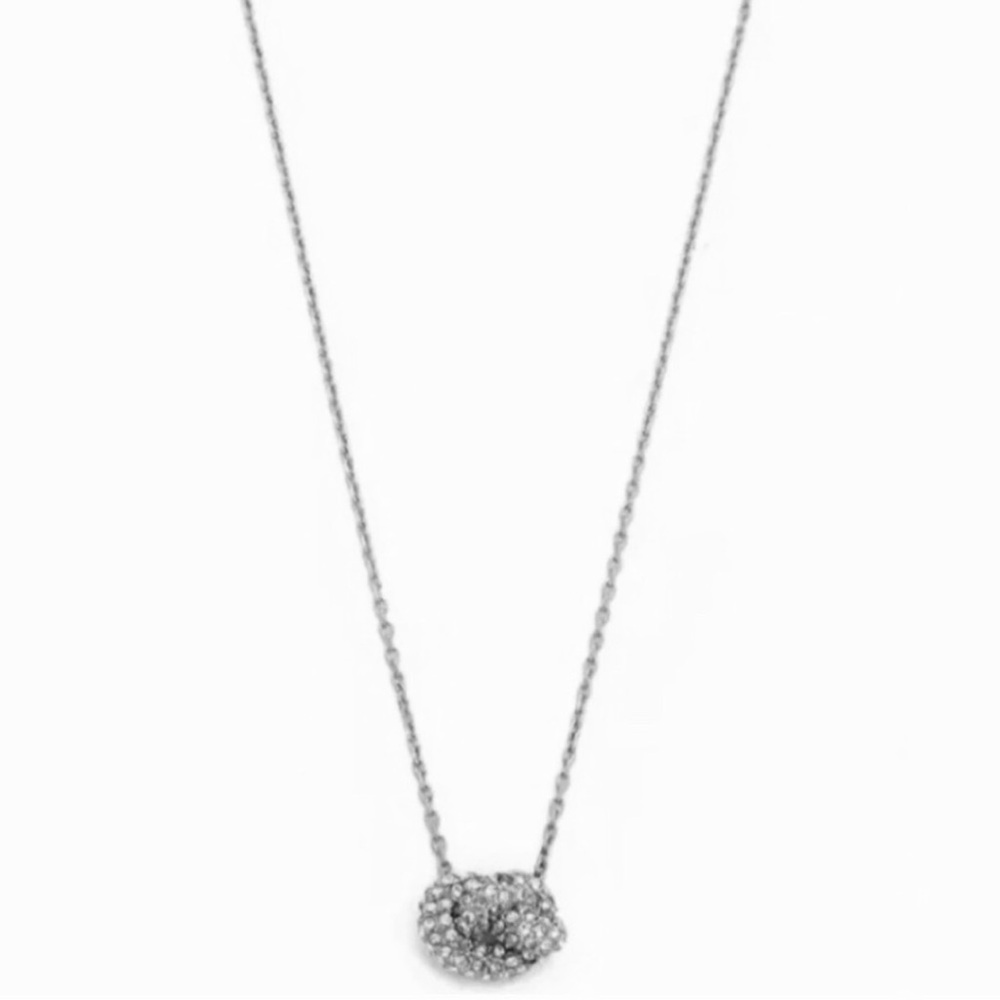 $115 Michael Kors Brilliance Knots  Silver-Tone Pave Knot Necklace